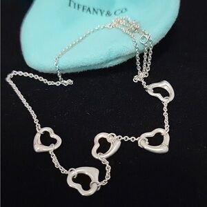 Tiffany’s Elsa Peretti  Five Open Heart Tiffany’s  Necklace